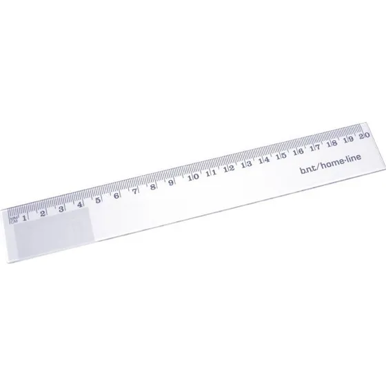 BNT Lineal 20 cm Klar Plast