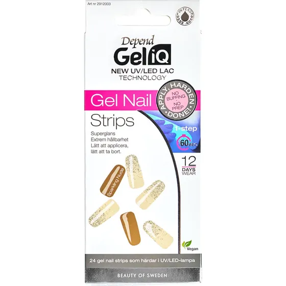 Depend Gel iQ Gel Nail Strips - Sparkling Nude