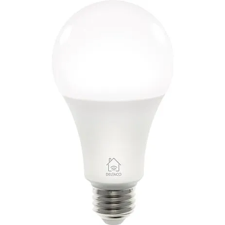 Deltaco Smart LED-pære E27 806 lm - hvid