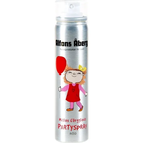 Alfons Åberg Millas Partyspray Rød 80 ml