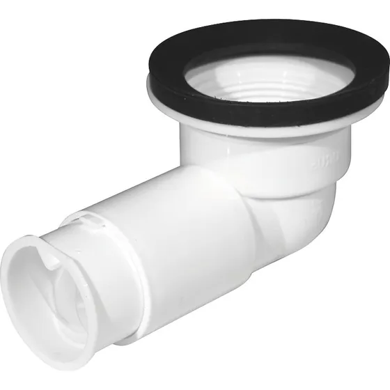 Purus Bundventilvinkel 90° med lugtlås, 1 1/2'' x 40mm