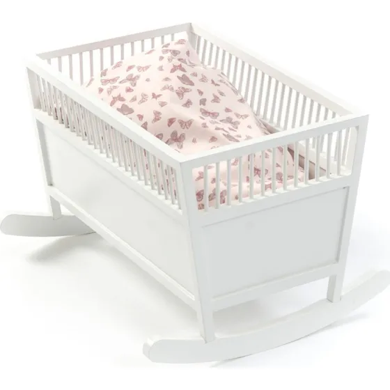 Smallstuff Rosaline Dukkevugge - Hvid