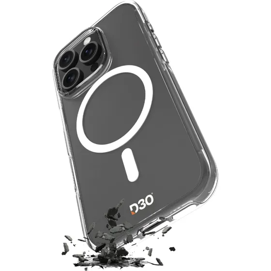 Puro Impact Clear D3O MagSafe Cover til iPhone 16 Plus - Transparent