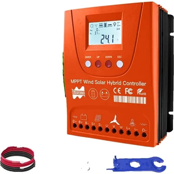 MPPT Hybrid Sol- og Vindcontroller 1500W/1500W 12V-48V