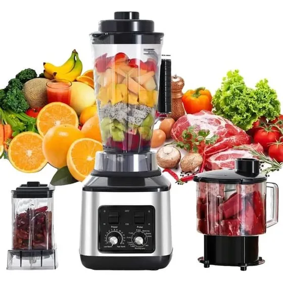 Kraftfuld 3-i-1 Bordblender med 9500W motor og 3L kapacitet