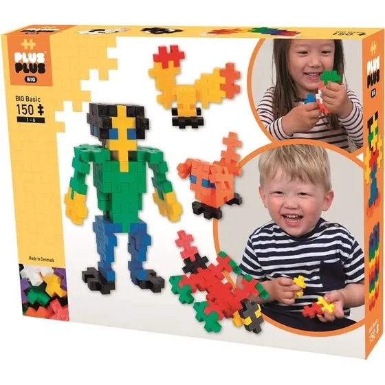 Plus-Plus BIG Basic 150 stk – byggeklodser til små hænder