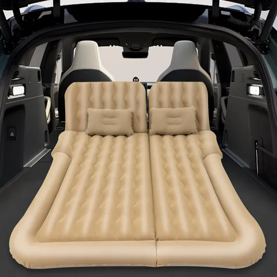Auton Luftmadras til Bil/SUV - 2-i-1 Matras - Beige