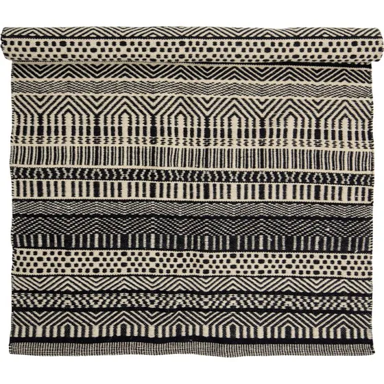 Bloomingville Joob Uldtæppe - Sort 120x180 cm