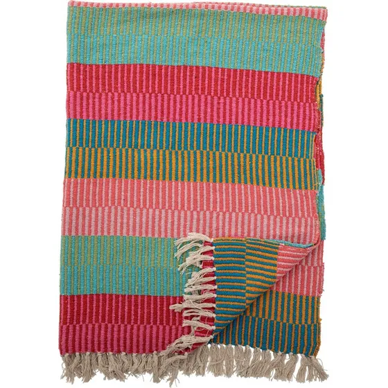 Bloomingville Isnel Plaid 160x130 cm - Genanvendt Bomuld