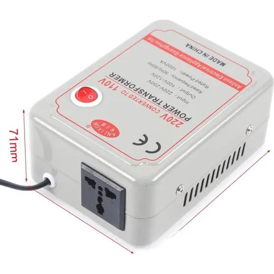 Spændingsomformer Transformer 220V til 110V - 1000W