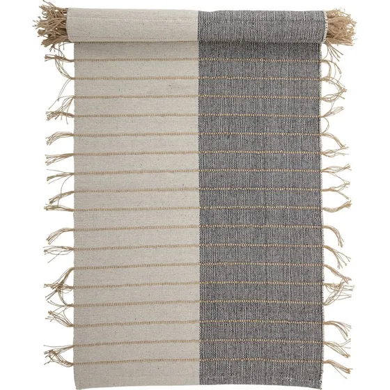 Bloomingville Aciano vævet bomuldstæppe 80x250 cm