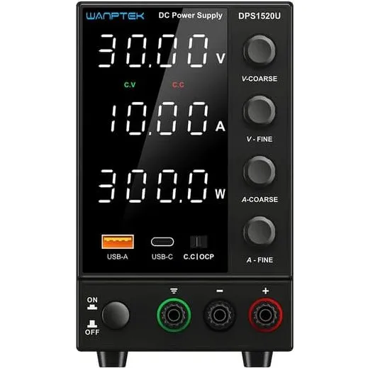 Wanptek DPS3010U DC Strømforsyning, 30V 10A