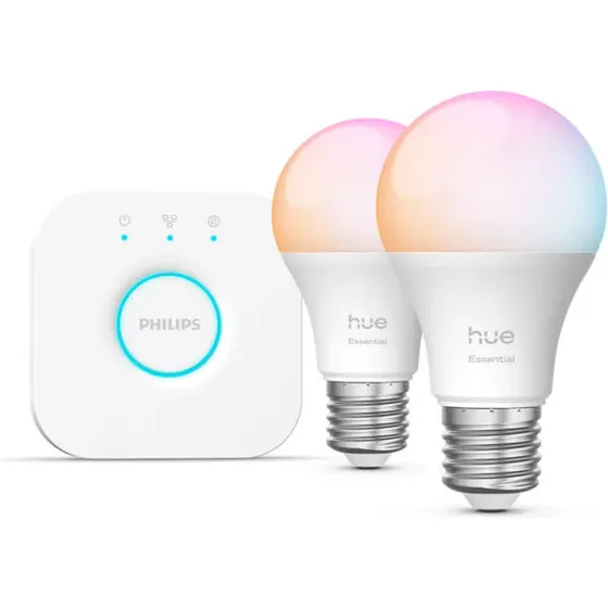 Philips Hue Essentielt startsæt 2x E27 pærer (806 lm)