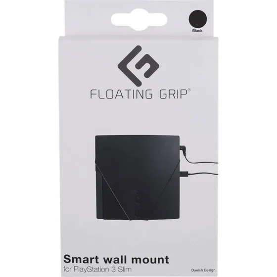 Floating Grip vægbeslag til PS3 Slim – sort
