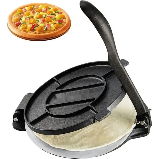 Tortilla Presse 20 cm i støbejern med 100 stk. pergamentpapir