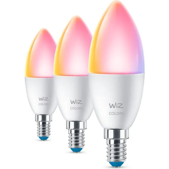 WIZ Wi‑Fi C37 E14 RGB 4,9W (40W) 3-pak