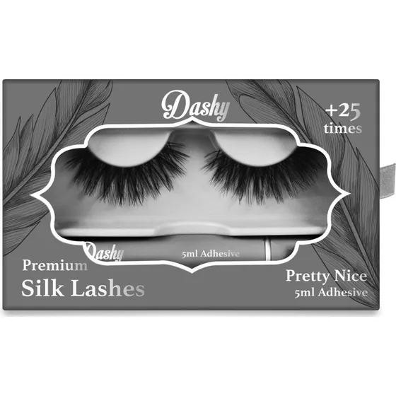 Dashy Premium Silk Lashes + 5 ml Adhesive — Kunstige øjenvipper