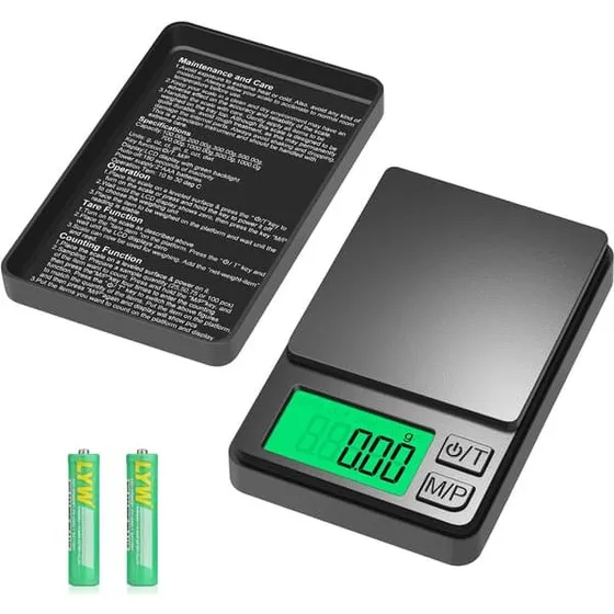Digital Præcisionsvægt 1000g x 0,01g med beskyttelsesetui