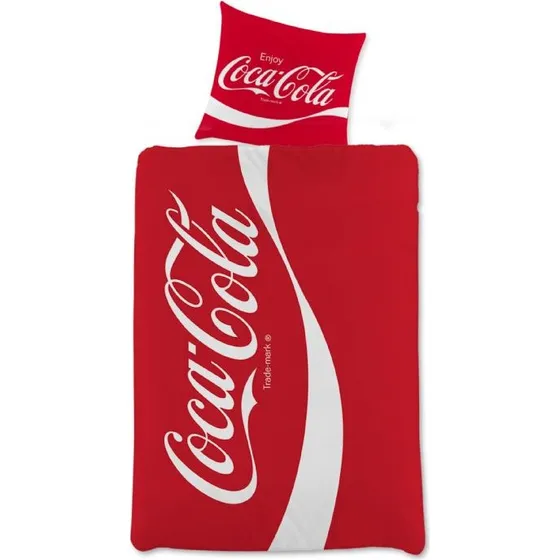 Coca-Cola sengesæt 140x200 cm – vendbar bomuld