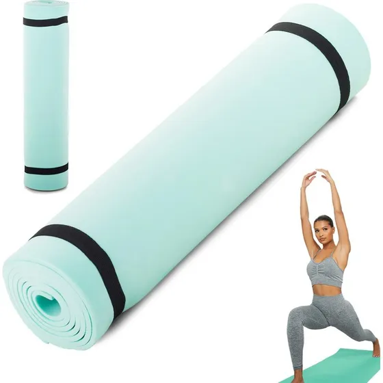 Yogamåtte / Træningsmåtte / Liggeunderlag - 180 x 50 cm