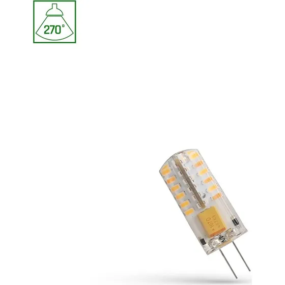 Spectrum LED G4 12V 2W - Varm hvid silikonepære
