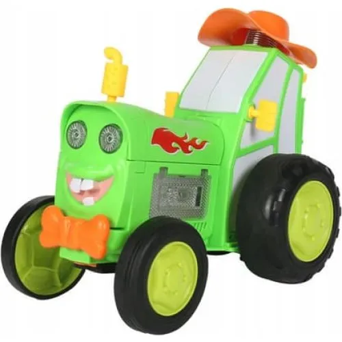 RC Traktor med lys, hop og dansende funktion - Grøn