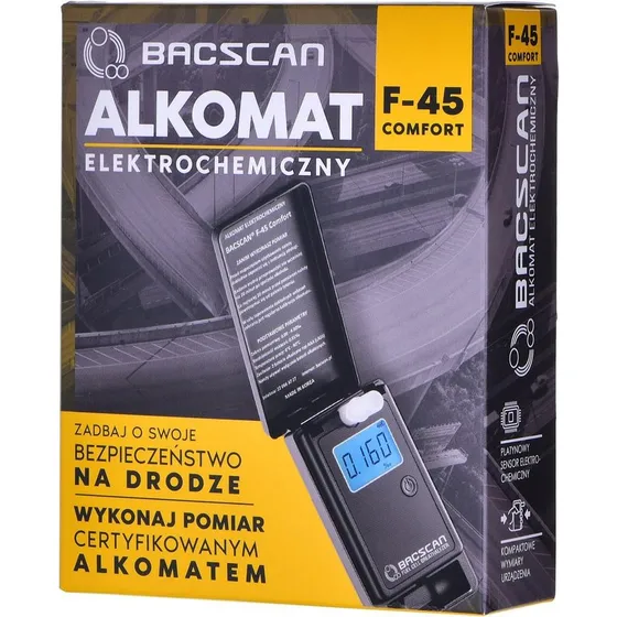 BACSCAN F-45 Comfort Alkoholmåler - Sort