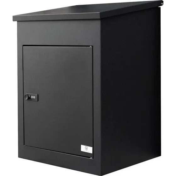 Extralink LOCKSTAR Pakkeboks i sort metal, 44 x 34 x 55 cm