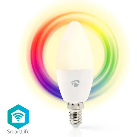 Nedis SmartLife LED Kerte E14 4,9W (470 lm) RGB 2700–6500K