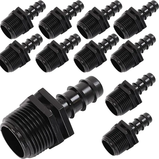MAMUTH Forbindelsesstykker 16 mm med 3/4" udvendigt gevind (10 stk.)