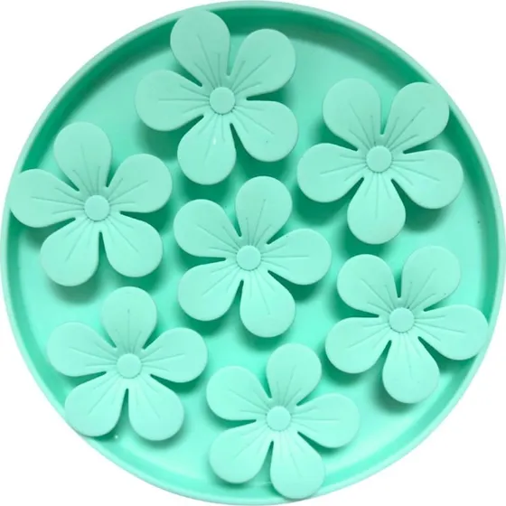 Confetti Dogs Blomster Slikkemåtte 20x20x2 cm