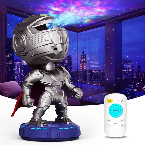 MECHARITE Superhelt Stjerneprojektor - Børne lampe