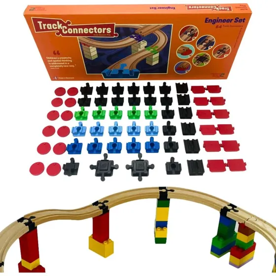 TOY2 Engineer Set – 64 Track Connectors til togbaner