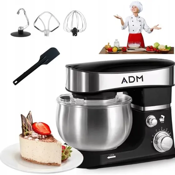 ADM 700W Planetarisk Mixer med 3L Rustfri Skål