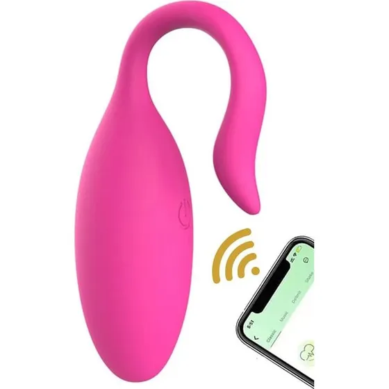 App-styret vibrerende æg med ergonomisk design