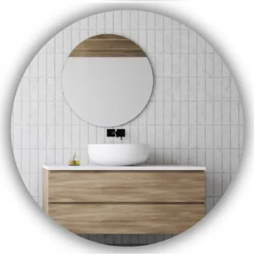 JM-Glass Rundt vægmonteret spejl uden ramme, 35 cm