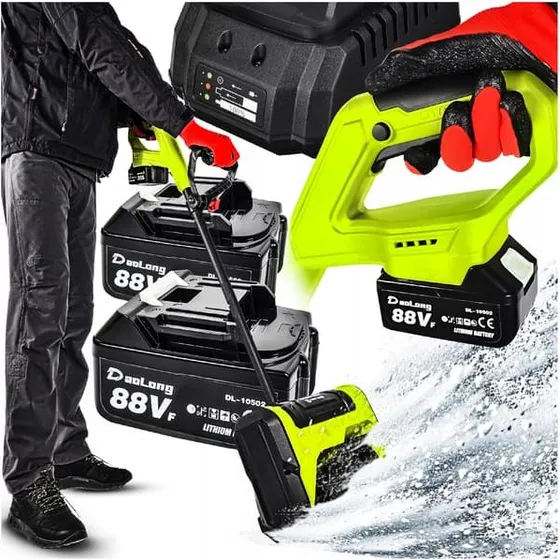 Elektrisk batteridrevet sneslynge 600W + 2x 21V batterier