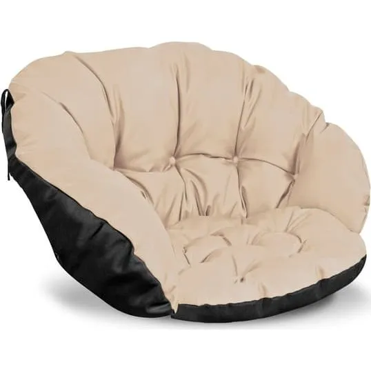 Vandtæt Havepude 122x40 cm i Beige til Stol og Gynge