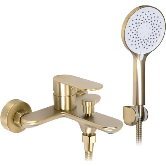 REA Drop Badekarsarmatur i Børstet Guld - 19x15x10cm