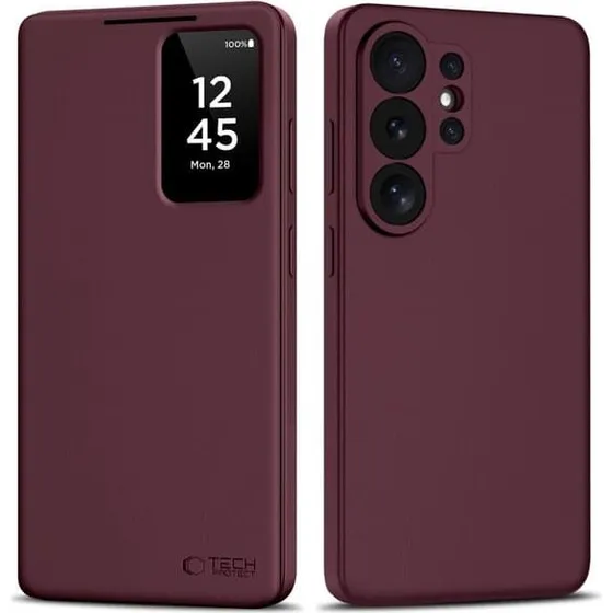 Tech-Protect Smart Wallet Window til Samsung Galaxy S26 Ultra - Mulberry