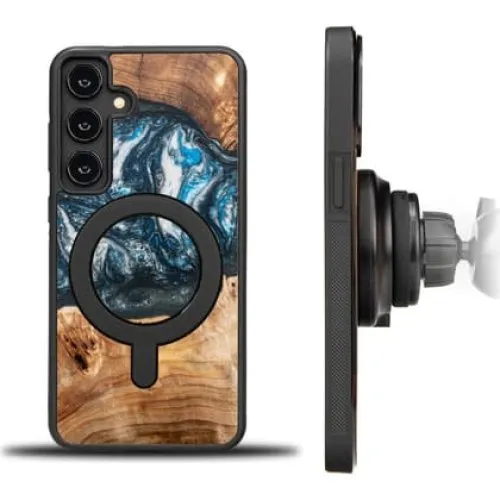 Bewood Unikt Etui til Samsung Galaxy S24 FE - Planeter/Jorden MagSafe