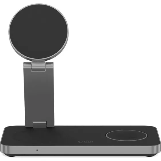 Tech-Protect QI15W-A47 MagSafe 3-i-1 Trådløs Oplader - Sort