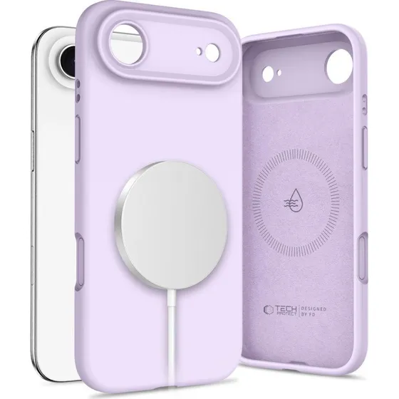 Tech-Protect Silicone MagSafe Case til iPhone 17 Air - Purple