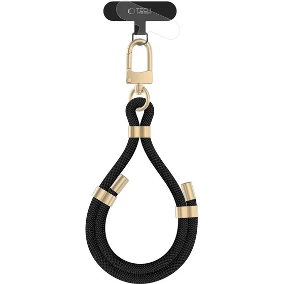 Tech-Protect C4S Rope Håndledsrem - Sort/Guld