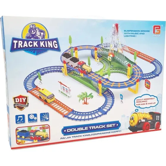 ExtraLink Track King Elektrisk Togbane med biler
