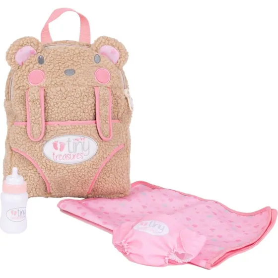 Tiny Treasures Pusletaske & Bæresele til 45 cm dukker
