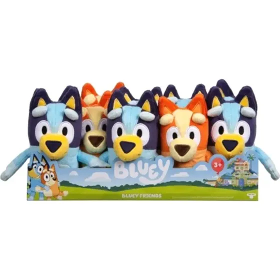 Bluey eller Bingo bamse – blød tøjdyr 18–20 cm