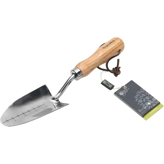 Burgon & Ball planteske, rustfrit stål & asketræ 30 cm