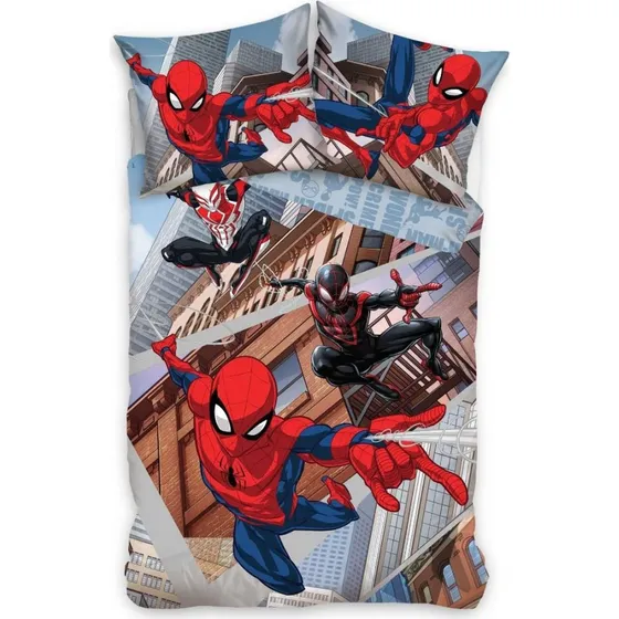Spider-Man Swing sengesæt 140x200 cm & 70x90 cm i 100% bomuld