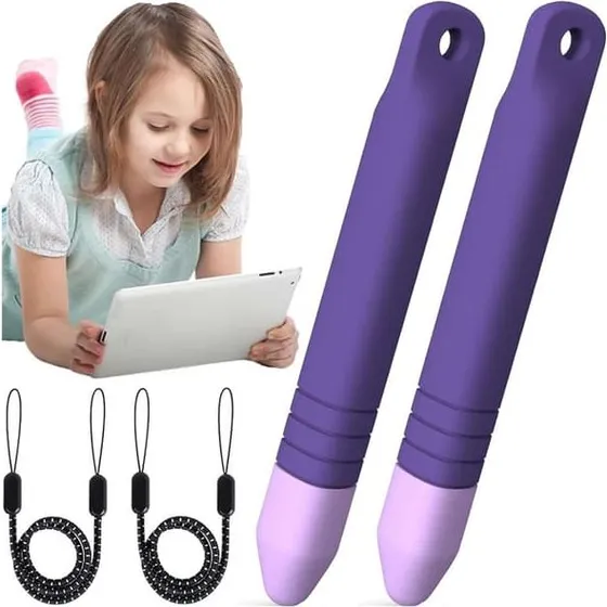 Alogy Stylus Pen til Børn, 2 stk. Lilla, 10 cm